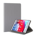 For iPad Air (2019) TPU Electric Pressed Horizontal Flip Leather Case with Holder(Grey) - 1