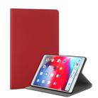 For iPad Air (2019) TPU Electric Pressed Horizontal Flip Leather Case with Holder(Red) - 1