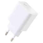 LZ-105PD 25W USB-C / Type-C Ports Dot Pattern Travel Charger, EU Plug(White) - 1