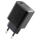 LZ-105PD 25W USB-C / Type-C Ports Dot Pattern Travel Charger, EU Plug(Black) - 1