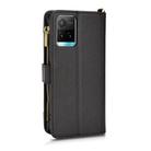 For vivo Y21 2021 / Y21s / Y33 Litchi Texture Zipper Leather Phone Case(Black) - 3