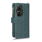 For ASUS Zenfone 10 / 9 Litchi Texture Zipper Leather Phone Case(Green) - 3