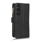 For Sony Xperia 1Ⅴ Litchi Texture Zipper Leather Phone Case(Black) - 3