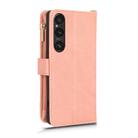 For Sony Xperia 1Ⅴ Litchi Texture Zipper Leather Phone Case(Pink) - 3