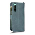 For Sony Xperia 10Ⅴ Litchi Texture Zipper Leather Phone Case(Green) - 3