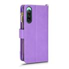 For Sony Xperia 10Ⅴ Litchi Texture Zipper Leather Phone Case(Purple) - 3