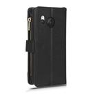 For Sharp Aquos R8 Litchi Texture Zipper Leather Phone Case(Black) - 3
