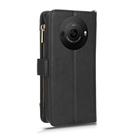 For Sharp Aquos R8 Pro / Leica Leitz Phone 3 Litchi Texture Zipper Leather Phone Case(Black) - 3