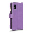 For Sharp Aquos Wish 3 Litchi Texture Zipper Leather Phone Case(Purple) - 3