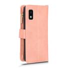For Sharp Aquos Wish 3 Litchi Texture Zipper Leather Phone Case(Pink) - 3