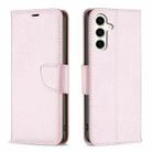 For Samsung Galaxy S23 FE 5G Litchi Texture Pure Color Flip Leather Phone Case(Rose Gold) - 1