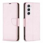 For Samsung Galaxy S24 5G Litchi Texture Pure Color Flip Leather Phone Case(Rose Gold) - 1
