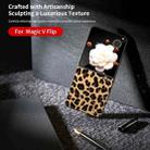 For Honor Magic V Flip ABEEL Black Edge Leopard Print Phone Case(Gold) - 2