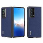 For Honor Magic VS2 ABEEL Black Edge Genuine Leather Mino Phone Case(Royal Blue) - 1