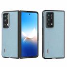 For Honor Magic VS2 ABEEL Black Edge Genuine Leather Mino Phone Case(Blue) - 1