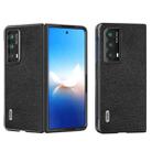 For Honor Magic VS2 ABEEL Black Edge Genuine Leather Mino Phone Case(Black) - 1