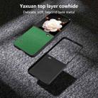 For Honor Magic V Flip ABEEL Black Edge Genuine Leather Mino Phone Case(Green) - 3