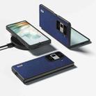 For Honor Magic Vs3 ABEEL Black Edge Genuine Leather Mino Phone Case(Royal Blue) - 2