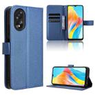 For OPPO A38 4G / A18 4G Diamond Texture Leather Phone Case(Blue) - 1