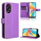 For OPPO A38 4G / A18 4G Diamond Texture Leather Phone Case(Purple) - 1