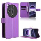 For OPPO Find X7 5G Diamond Texture Leather Phone Case(Purple) - 1