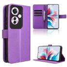 For OPPO Reno11 F 5G / F25 Pro 5G Diamond Texture Leather Phone Case(Purple) - 1