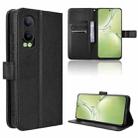 For OPPO K12X 5G / OnePlus Nord CE4 Lite 5G Diamond Texture Leather Phone Case(Black) - 1