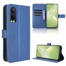 For OPPO K12X 5G / OnePlus Nord CE4 Lite 5G Diamond Texture Leather Phone Case(Blue) - 1