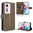 For OPPO Reno11 PJH110 Diamond Texture Leather Phone Case(Brown) - 1