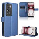 For OPPO Reno12 5G Global Diamond Texture Leather Phone Case(Blue) - 1