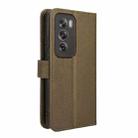 For OPPO Reno12 Pro 5G Global Diamond Texture Leather Phone Case(Brown) - 3