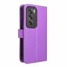 For OPPO Reno12 Pro 5G Global Diamond Texture Leather Phone Case(Purple) - 3