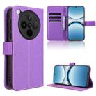 For OPPO Find X8 Diamond Texture Leather Phone Case(Purple) - 1