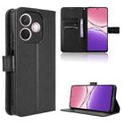 For OPPO A5 Pro 5G Global Diamond Texture Leather Phone Case(Black) - 1