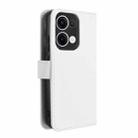 For OPPO Reno13 5G Global Diamond Texture Leather Phone Case(White) - 3