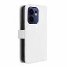 For OPPO Reno13 F 4G / 5G Diamond Texture Leather Phone Case(White) - 3