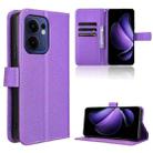 For OPPO Reno13 F 4G / 5G Diamond Texture Leather Phone Case(Purple) - 1
