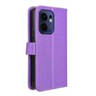 For OPPO Reno13 F 4G / 5G Diamond Texture Leather Phone Case(Purple) - 3