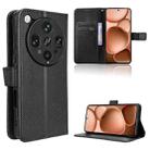 For OPPO Find X8 Ultra 5G Diamond Texture Leather Phone Case(Black) - 1