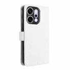 For OPPO Reno14 5G Global Diamond Texture Leather Phone Case(White) - 3