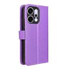 For OPPO Reno14 5G Global Diamond Texture Leather Phone Case(Purple) - 3