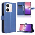 For OPPO A5x 4G / 5G Global Diamond Texture Leather Phone Case(Blue) - 1
