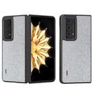 For Honor Magic V2 ABEEL Diamond Series Black Edge Phone Case(Silver) - 1
