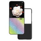 For Honor Magic V Flip ABEEL Diamond Series Black Edge Phone Case(Rainbow) - 1
