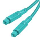 20m EMK OD4.0mm Square Port to Square Port Digital Audio Speaker Optical Fiber Connecting Cable(Sky Blue) - 1