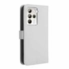 For HTC U23 / U23 Pro Diamond Texture Leather Phone Case(White) - 3