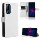 For HTC U24 Pro Diamond Texture Leather Phone Case(White) - 1