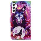 For Samsung Galaxy A25 5G Colored Drawing Leather Phone Case(Wolf Totem) - 3