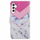 For Samsung Galaxy A25 5G Colored Drawing Leather Phone Case(Smoke Marble) - 3