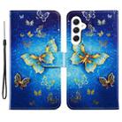 For Samsung Galaxy S23 FE 5G Colored Drawing Leather Phone Case(Phnom Penh Butterfly) - 1